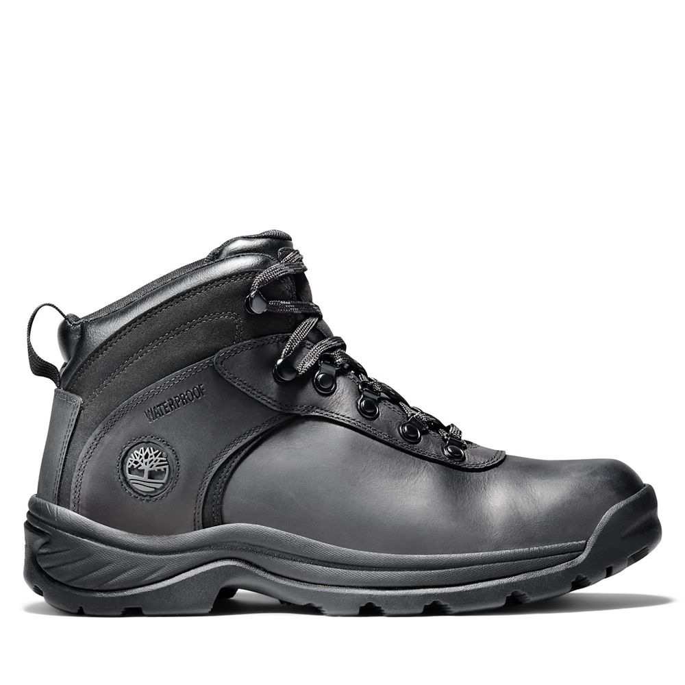 Bocanci De Drumeție Timberland Barbati Negrii - Flume Mid Waterproof - Romania - FOCWTK123